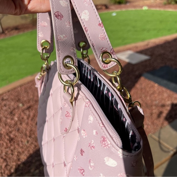 NWOT luv Betsey by Betsey Johnson | Lavender | purse crossbody quilted satchel - Picture 11 of 16